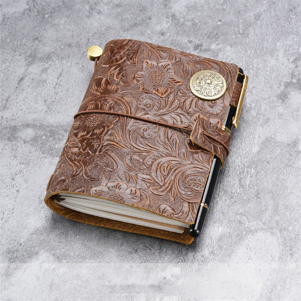 Thick Metallic Gold Notebook Journal Sketchbook Travel Journal 