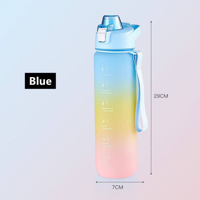 Healthy Material Water Bottle Color Change Design Large Capacity Sports Plastic Drinking Bottles Eco-Friendly Cup
