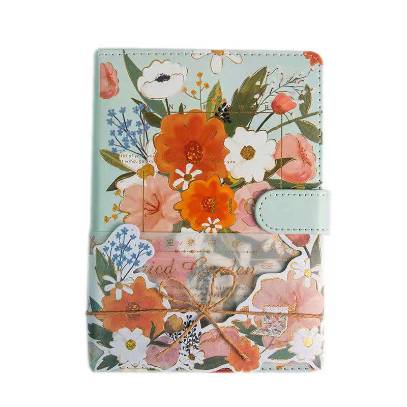 Monthly/Weekly Planner Color Page Flower Illustration Pretty Notebook Student Planner Agenda Notepad Diary Book