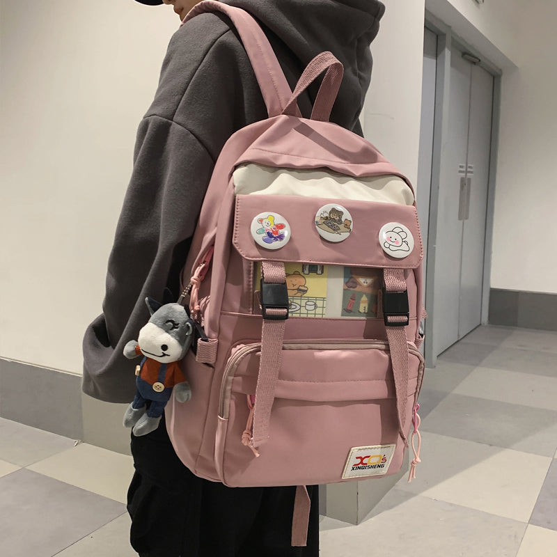 lhzstore Large Capacity Backpack Boys Shoulder School Bag Rucksack for Teenager Travel Backpacks Unisex Student Book Bags