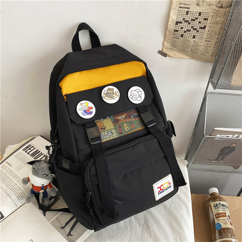 lhzstore Large Capacity Backpack Boys Shoulder School Bag Rucksack for Teenager Travel Backpacks Unisex Student Book Bags
