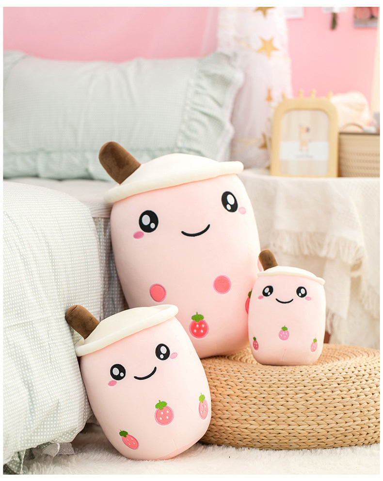 Fruit Milk Tea Cup Plush Toy Cushions