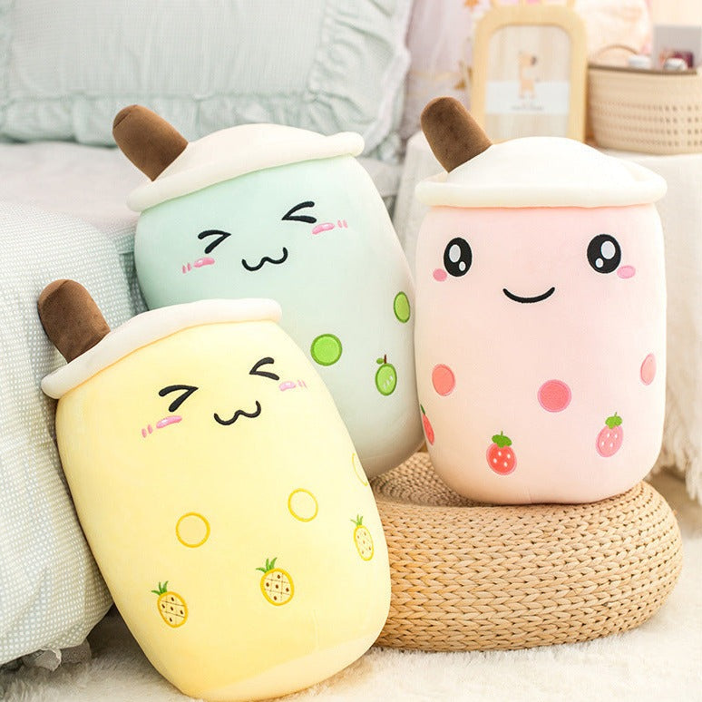 Fruit Milk Tea Cup Plush Toy Cushions