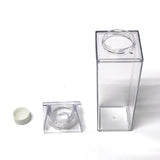 Transparent Milk Carton Water Bottle BPA Clear Square Milk Box Juice Bottle For Outdoor Sports Camping Travel