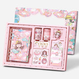 Kawaii Gift Box Set 6 Ring Blinder Notebooks and Journals Notepads Stationery Lose Leaf Notebook School Office Accessories