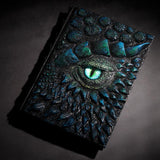 A5 Animated Dragon Notebook Retro Ledger Diary Handmade Account Book Resin Cover Daily Planner Notepad Office Supplies