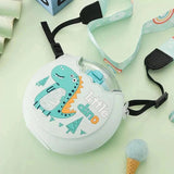 Cute Cartoon Dinosaur Elephant Donuts Water Bottle for Kids Creative Silicone Portable Children Cup with Straw Student Gift