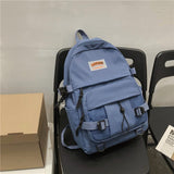 Lhzstore Waterproof Nylon Women Backpack Female Schoolbag for Teenage Girl Travel Backpack Large Capacity Backpack