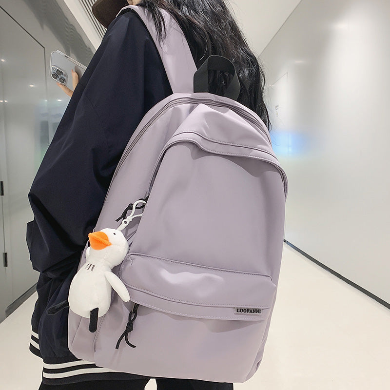 lhzstore Aesthetic Backpack Waterproof Travel Student Backpack Cool Lady Male Backpack  Men Nylon College Bag School Bag