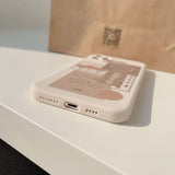 Kawaii Retro Chocolate Bear iPhone Case