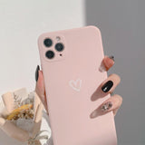 Kawaii Aesthetic Love Heart iPhone Case