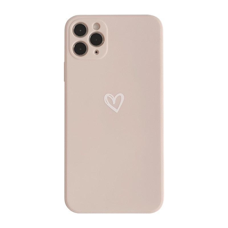 Kawaii Aesthetic Love Heart iPhone Case