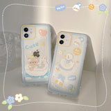 Kawaii Cute Cartoon Bear Bunny Duck iPhone Case