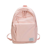 Lhzstore Aesthetic Backpack Backpack Waterproof Women Backpack Multiple Zip Pocket Travel Backpacks Teenage Girls Schoolbag