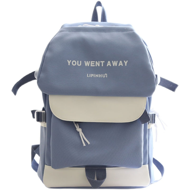 lhzstore Aesthetic Backpacks Large-capacity Backpack Women School Backpacks for Teens Waterproof Couples Schoolbag
