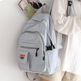 lhzstore Aesthetic Backpack Women's Backpack  Large Capacity School Bag for Girls Boy High School Student Backpack