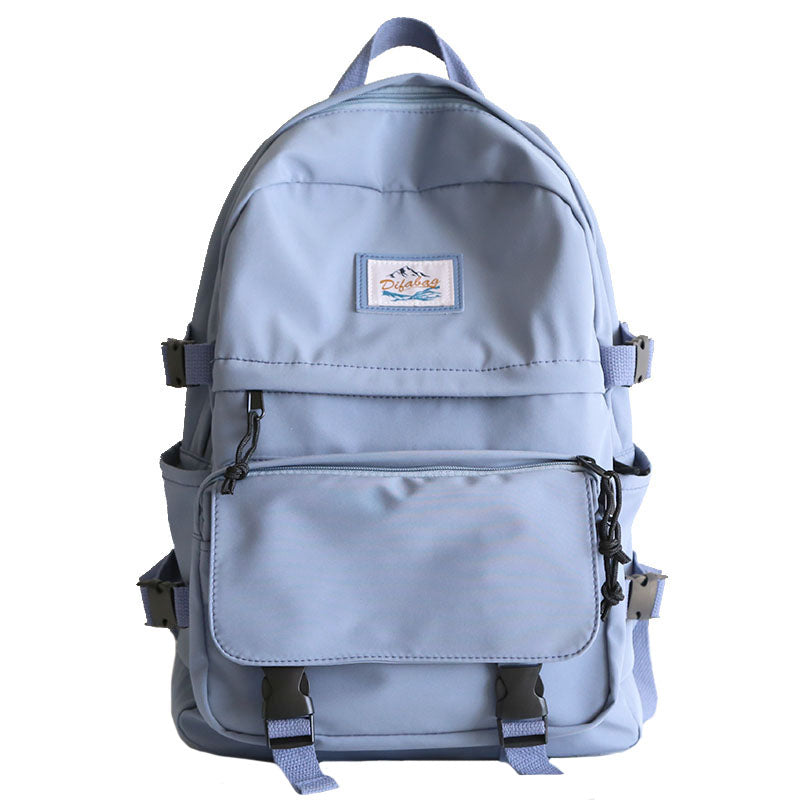 lhzstore Aesthetic Backpack Large-capacity Tooling Backpack Women Men Waterproof School Bags for Teens High School Backpacks