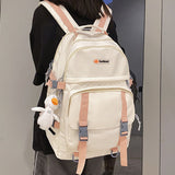 lhzstore Aesthetic Backpacks Travel Backpack Large Capacity Schoolbag Women Bag School Waterproof Teenage Girl Rucksack
