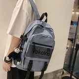 lhzstore Backpacks For Teens Aesthetic Backpack Women Backpack Travel Mesh  Student College School Bag Buckle Backpack