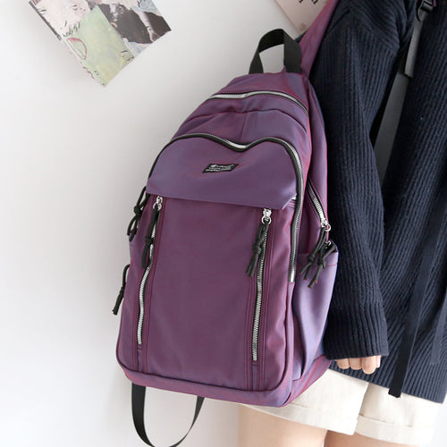 lhzstore Aesthetic Backpack Retro Colorful Couple Backpack Men Women Laptop Backpacks  Shoulder School Bags for Teenagers