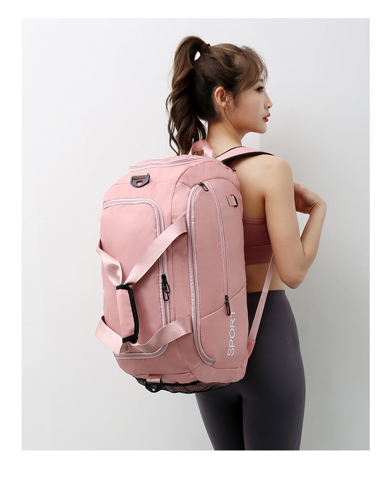 Oxford Cloth Travel Bag Waterproof Women Shoulder Bags Separate Shoe Storage Crossbody Bags Large Capacity Backpacks