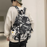 Backpacks For Colleges large capacity backpack graffiti simple computer backpack