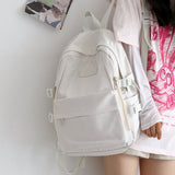 Lhzstore Aesthetic Backpack Large-capacity Backpack School Backpacks Bag for Teenage Girls Travel Bag Back To School Ruckpack