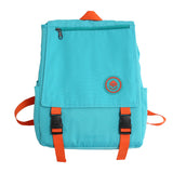 lhzstore Aesthetic Backpack Solid Color Women Backpack Teenage Girl College Schoolbag Flip  Book Bag Large Capacity  Rucksack