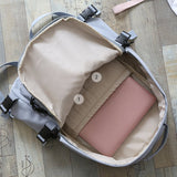 lhzstore Aesthetic Backpack Solid Color Backpack Large-capacity School Bags for Teenage Girl Travel Backpack Ladies Ruckpack