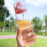 Sports Water Bottle Plastic Portable Drinking Cup Leakproof Drop-proof Portable Shaker Mug Outdoor Travel Water Bottle