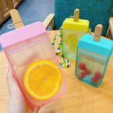 Summer Children's Water Cup Baby Portable Cup Straw Anti-fall Water Bottle Summer Child Adult Adult Girl Water Bottle
