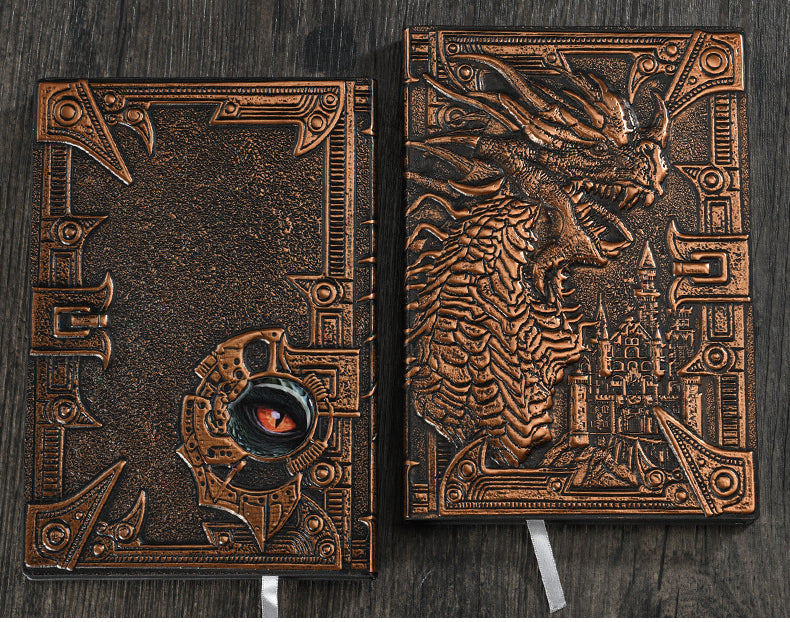 Back To School Gift Dragon Legend Vintage Diary Hardcover PU Leather Diary A5 Notebook 200 Sheets