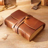 Thick Leather Diary Blank Paper Sketchbook Handmade with Notebook Cowhide Notebook Thickened Retro Hand Account
