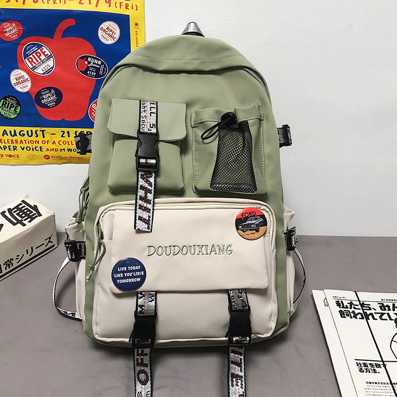 Lhzstore Backpacks for Teens Schoolbag College Student High School Large Capacity Backpack Junior High School Backpack