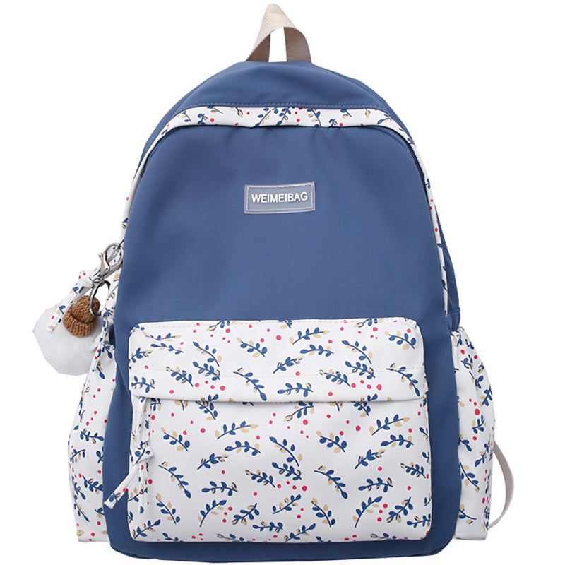 Lhzstore Aesthetic Backpack Women Cute Backpack Waterproof Panelled School Bags for Teenagers Harajuku School Backpacks