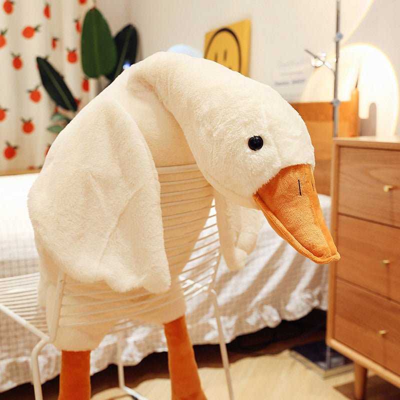 Big White Duck Plush Body Pillow