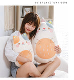 Cat Plush Stuffed Animal Sleeping Pillow Cushion