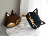 Cotton Sequins Black Cat Plush Pillow Cushions