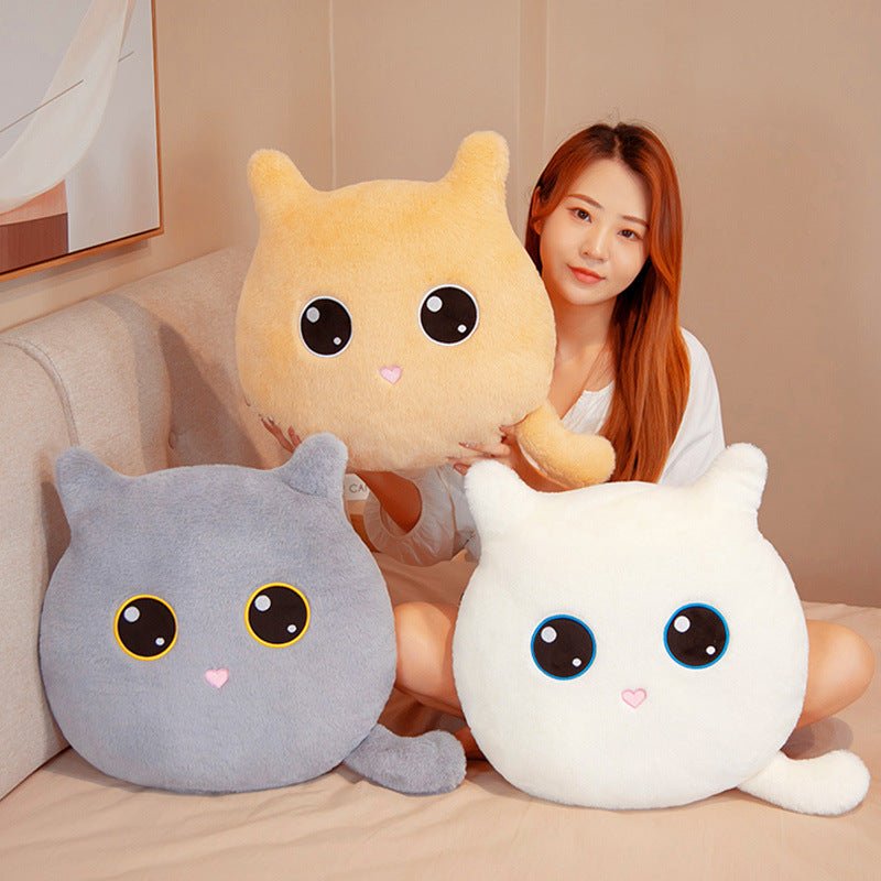 Cute Cat Plush Pillow Cushions Multicolor