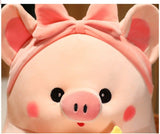 Cute Pink Milk Tea Pig Plush Toys