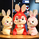 Cute Pink Red Yellow Bunny Plush Toy
