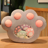 Fluffy Cat Paw Pillow Plush Toy Cushion