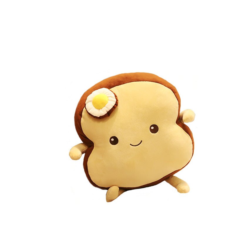 Fluffy Toasted Bread Sliced Egg Plushie Stuffed Toy Collection