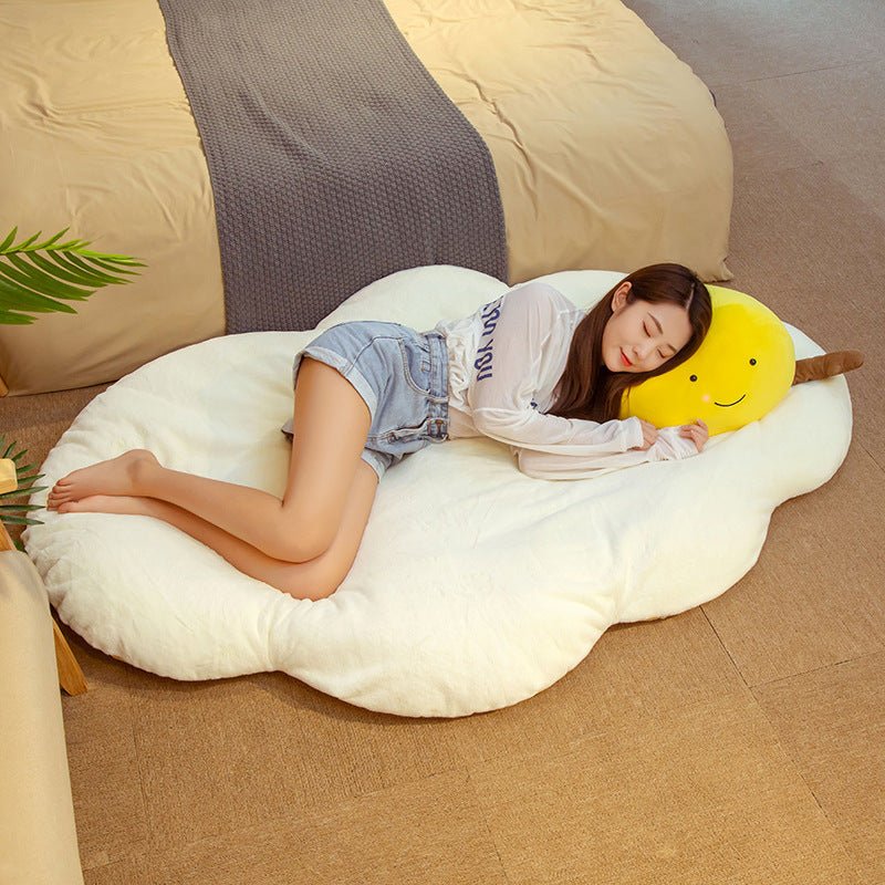 Fried Egg Plush Toy Pillow Cushion Carpet