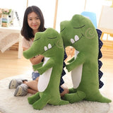 Green Pink Gray Crocodile Stuffed Animal Plush Toy