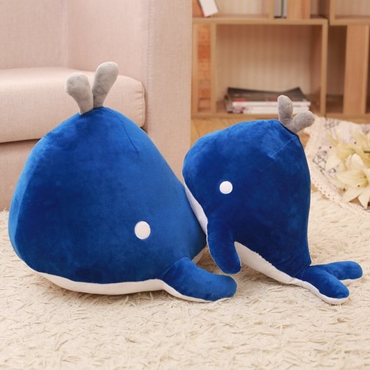 Japan Cartoon Blue Whale Plush Toy