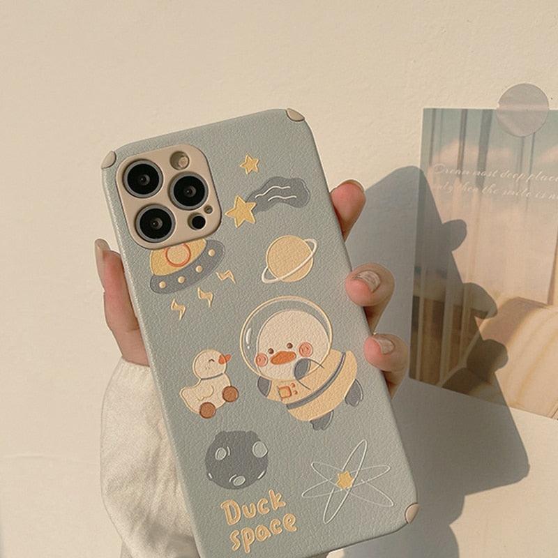 Kawaii Space Duck iPhone Case