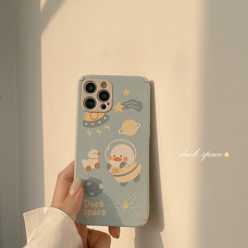 Kawaii Space Duck iPhone Case