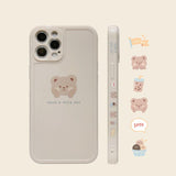 Kawaii Sweet Bubble Tea Bear iPhone Case