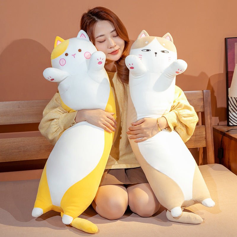 Lovely Plush Cat Doll Cartoon Soft Stuffed Kitten Pillow